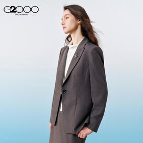 G2000女装SS26商场新款【凉感/防紫外线/可机洗/配胸针】通勤西装61212080