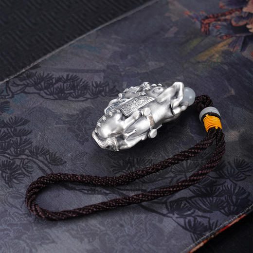 子佩集【马上发财】S999银手把件【HS009】卧马招财进宝2509 商品图6