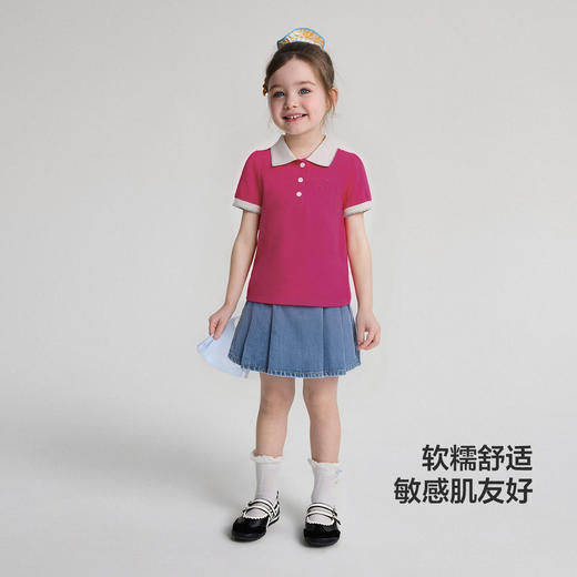 笛莎Deesha 2026年夏季新款小童女童POLOT恤 商品图1