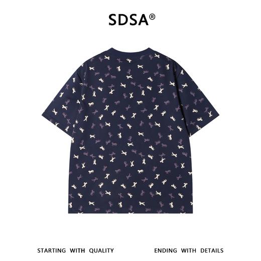 26T136SDSA男装2026新款高贵轻奢潮牌时尚撞色小马印花圆领短袖T恤百搭 商品图5