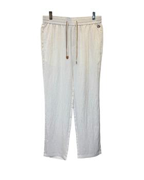 男款刺绣麻料休闲裤长裤zh015