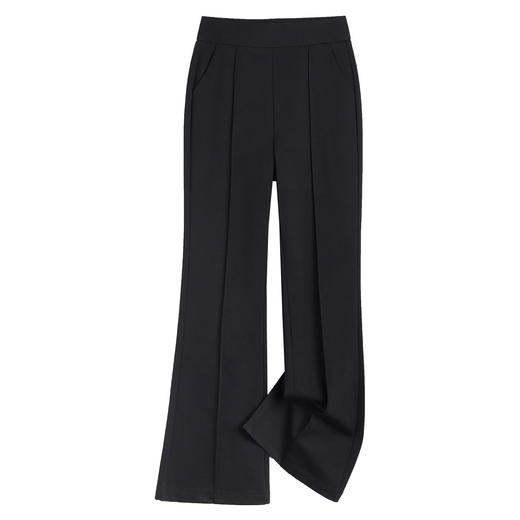 「自」全新升级【铂金会员146/天猫199/差价53】(01646)洛诗琳气质修身微喇裤女2026春季新款休闲通勤高腰显瘦长裤 商品图4