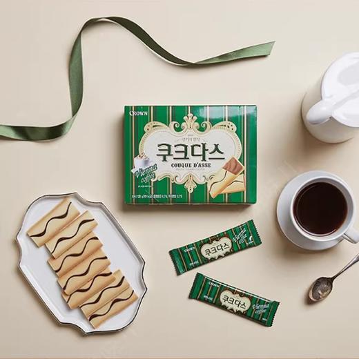 77g 韩国克丽安夹心条饼干 奶油味/咖啡味 9小包/盒 零食点心进口饼干 商品图3