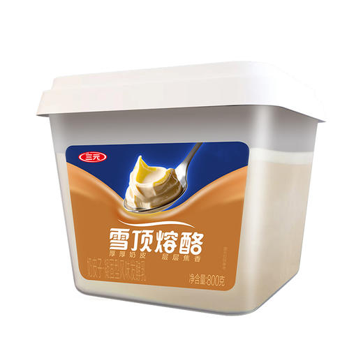 【快递到家-低温】三元雪凝炭烧奶皮子酸奶盒装800g*2 商品图1