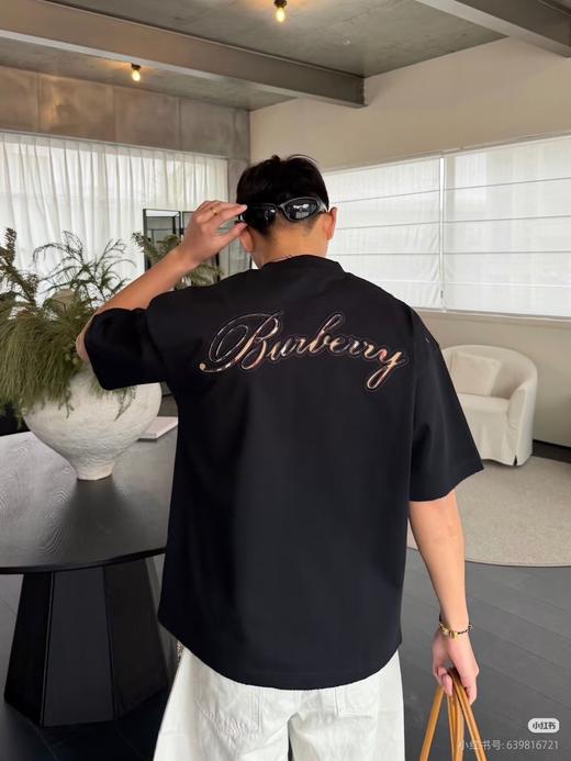 B家 新款字母LOGO标识贴布绣圆领短袖T恤 Z-15878 商品图6