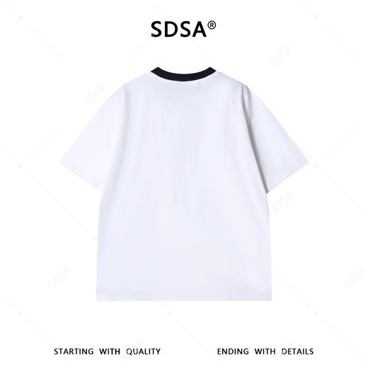 JN3134SDSA男装2026新款高贵轻奢韩系撞色领条纹拼接短袖T恤百搭时尚潮 商品图5