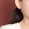 【如意曜安】S925银分色拉丝工艺如意菱形耳饰【CW-ES00063】 商品缩略图3