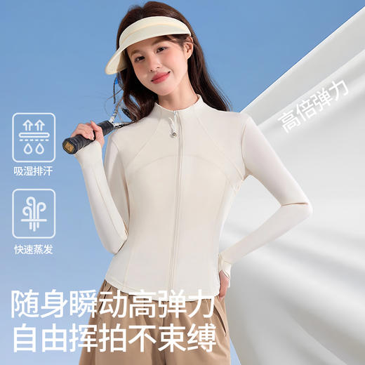 【猫人同厂】lulu同款轻塑运动立领修身防晒衣UPF100+ 高倍防晒冰感透气 MR-YFSS369 商品图3
