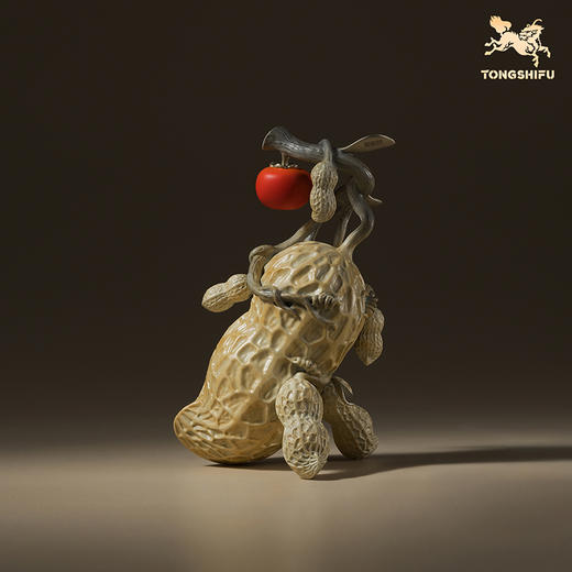 铜师傅《好柿花生》好事发生办公室客厅装饰品摆件 家居乔迁礼物 商品图3