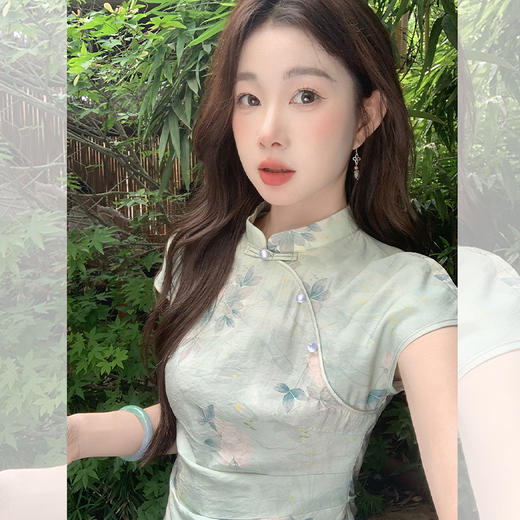 西遇青云禅意新中式套装女2026年夏季新款盘扣上衣配半身裙两件套SS060212 商品图3