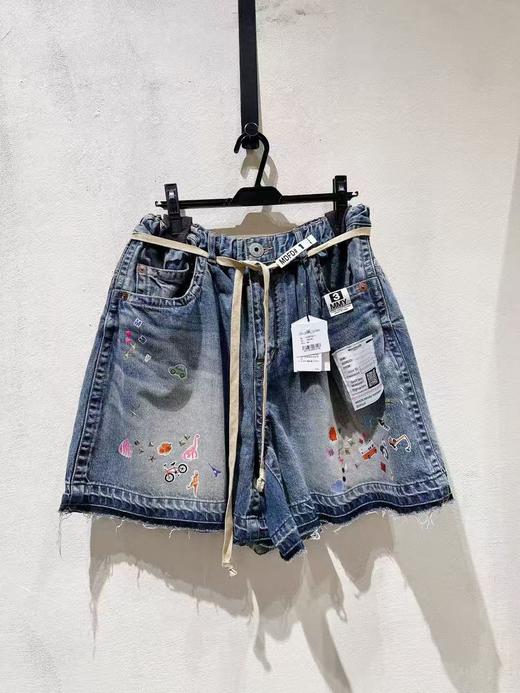 女款印花牛仔短裤la019 商品图0