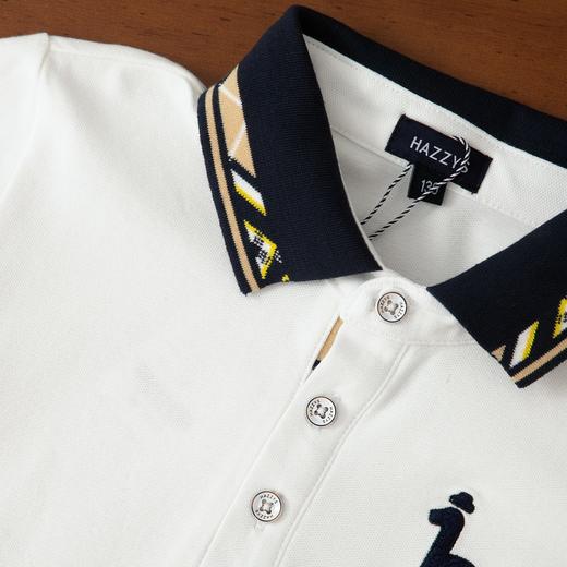 点此购买 120-170哈吉斯春秋季中大童横机翻领长袖POLO衫 gl 342533 商品图5