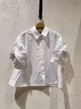 女款泡泡袖短袖衬衫ba 商品缩略图0