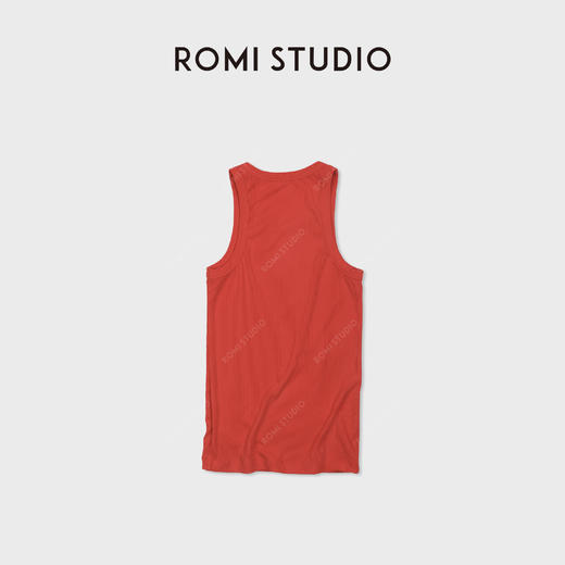 ROMI STUDIO"简约复古"经典坑条纹轻薄无袖圆领背心 RWDSS61954 商品图1