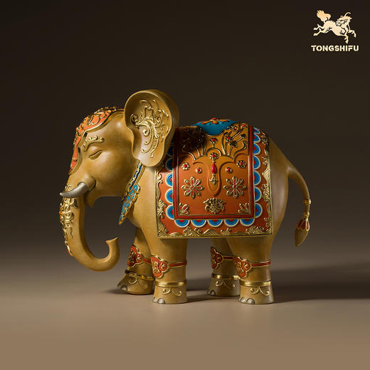 铜师傅《行稳致远》大象铜摆件 客厅家居装饰品乔迁新居礼物 商品图2