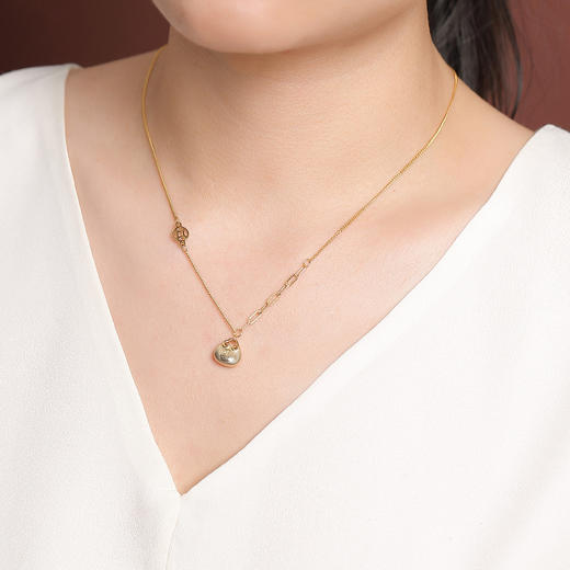 【如意福袋】S925纯银镀金福字项链套链【CW-XL00503】 商品图3