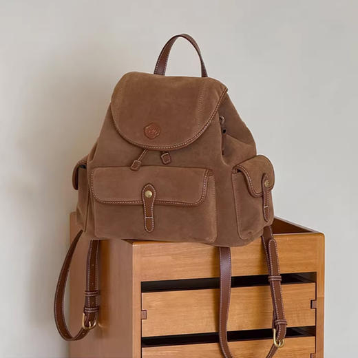 裁缝学苑AH132复古双肩包纸样女装大容量通勤背包斜挎包样板图纸 商品图1