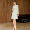 IWY/优雅小香风连衣裙女轻奢千金风V领收腰通勤A字裙高级感裙装25Q875 商品缩略图3
