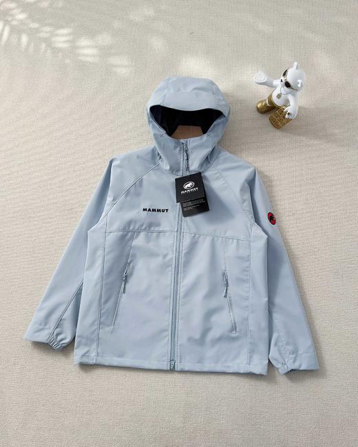 梦犸象男女同款户外运动连帽冲锋衣外套 商品图3