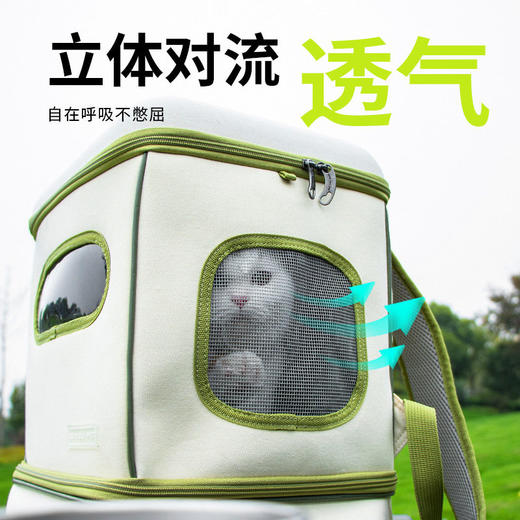 乐优派宠物拉杆箱猫包大容量帆布折叠猫咪小型犬便携拉杆宠物包 商品图3