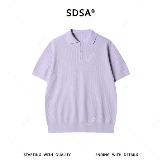 MY610SDSA男装2026新款高贵轻奢时尚简约纯色针织polo领短袖T恤百搭 商品图1