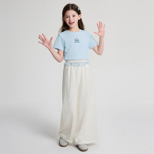 笛莎Deesha 2026年夏季新款中童女童休闲直筒裤裤子 商品图2