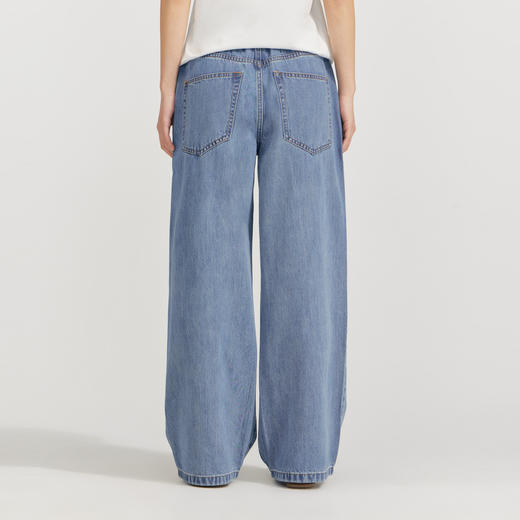 笛莎Deesha 2026年夏季新款青少年冰肤棉彩泼墨阔腿裤裤子 商品图4