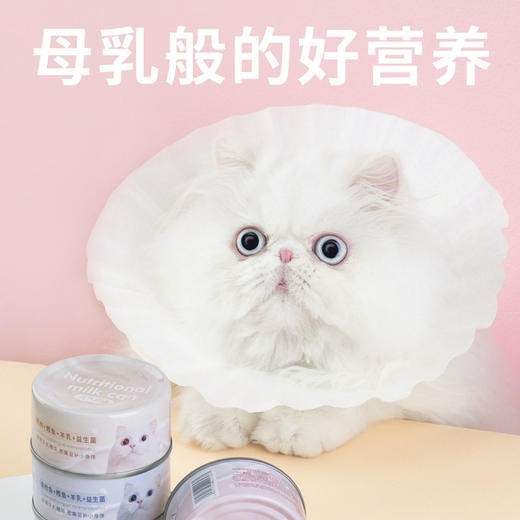 尾巴生活元气奶罐猫咪羊奶80g奶糕幼猫孕猫慕斯罐头主食营养补充 商品图1