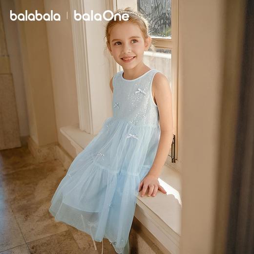 巴拉巴拉女童裙子儿童连衣裙2026新款夏装无袖背心裙公主网纱甜美 商品图2