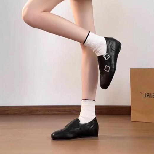 凯撒KAISER复古英伦风巴洛克小皮鞋女2026新款百搭布洛克乐福鞋单鞋（KS3918-1） 商品图4