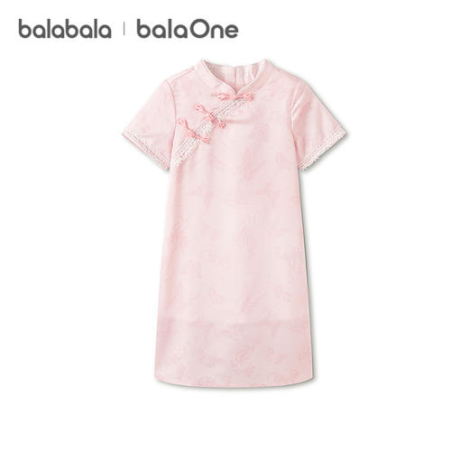 【balaOne】巴拉巴拉女童裙子儿童连衣裙2026夏新款新中式旗袍裙 商品图4
