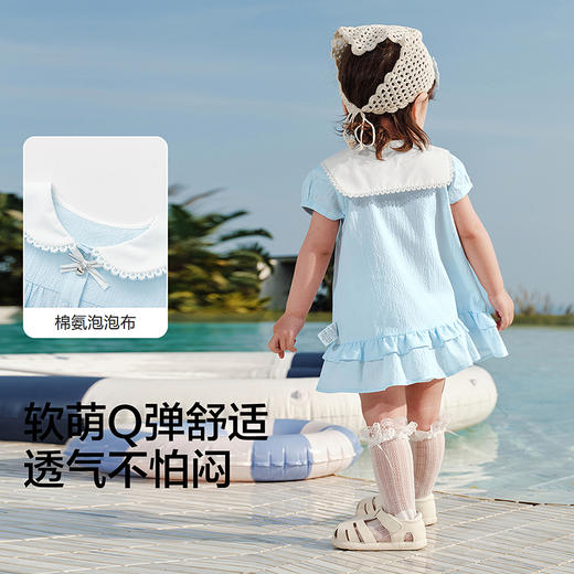 【balaOne】巴拉巴拉宝宝裙子婴儿连衣裙2026新款甜美文艺学院风 商品图3