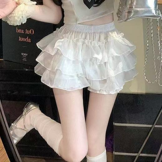 【超美❗️防走光蓬蓬蛋糕裙裤】三层薄纱 轻柔透气 蓬松好看！安裤女夏可外穿jk蓬蓬裙狗短可爱打底裤Lolita南瓜裤裙撑全 商品图0