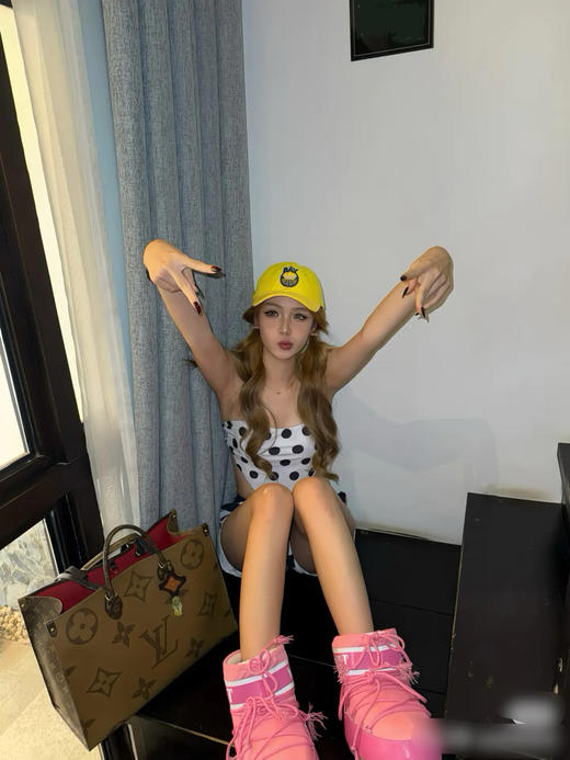 Lv on the go 大号 老花拼色 托特包 商品图2