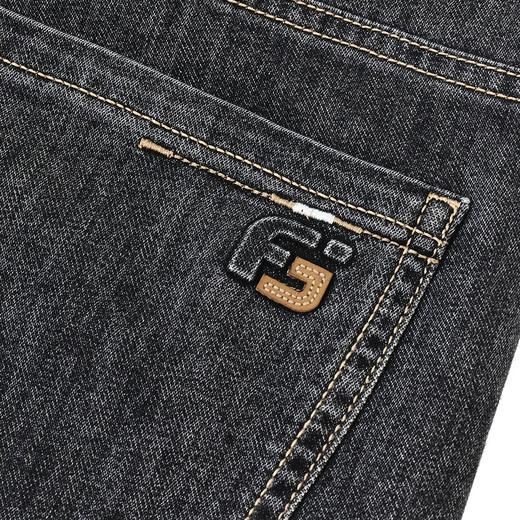 半身缘男裤 春季透气经典舒适柔软合体版牛仔裤261201U10130260 商品图6