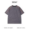SDSA男装2026新款高贵轻奢潮牌十字条纹圆领短袖T恤明线设计百搭 商品缩略图4
