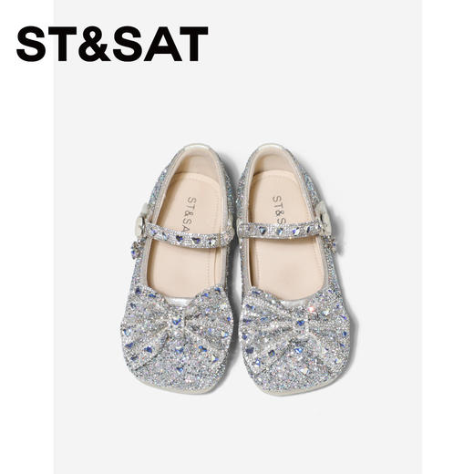 【童鞋】星期六蝴蝶结水晶女童公主鞋SSE1191L25 商品图2