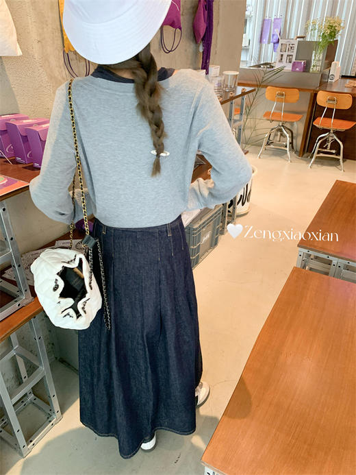 <曾小咸推荐>3.17现货秒杀 ！微信超特价！2色假两件拼接针织衫 日常159.99 立减80 秒杀79.99！！半身裙 秒杀99.99！！ 商品图6