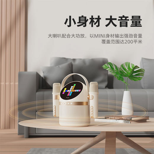 飞利浦（PHILIPS）蓝牙音响话筒K歌居家麦克风音响一体式便携家庭用ktv音箱男女儿童生日礼物 TAS2508 商品图7