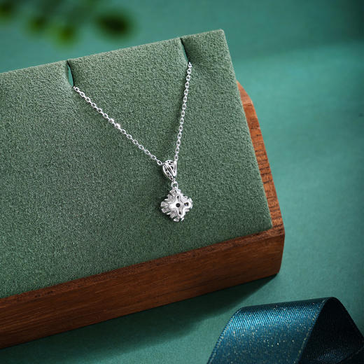 子佩集【钟情四叶】S925银套链【XL070314】时尚四叶草锆石2509 商品图5