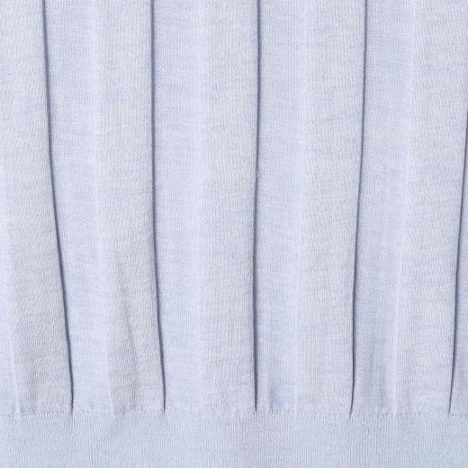 99012SDSA男装2026新款高贵轻奢韩系竖条纹亨利领针织短袖T恤百搭透气 商品图5