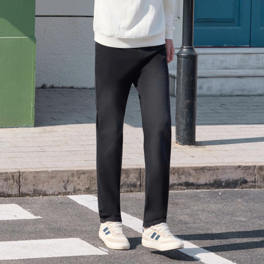 半身缘男裤 春季时尚复古高弹宽松直筒牛仔裤261101P10130223 商品图0