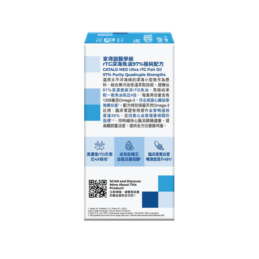 医学级rTG深海鱼油60粒（香港直邮/2周左右到货） 商品图2