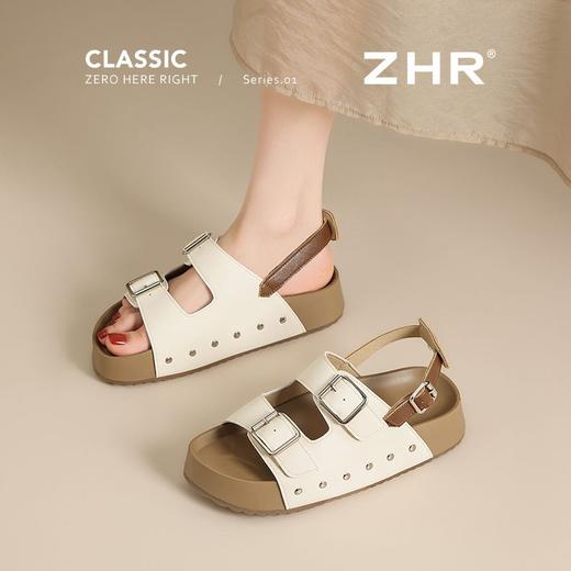 ZHR则则复古勃肯凉鞋女舒适超软夏季百搭厚底凉鞋女外穿休闲凉鞋 商品图0