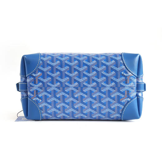 【95新】GOYARD戈雅蓝色老花Bowling 25洗漱包化妆包饭盒包中性款140326NJS18 商品图5