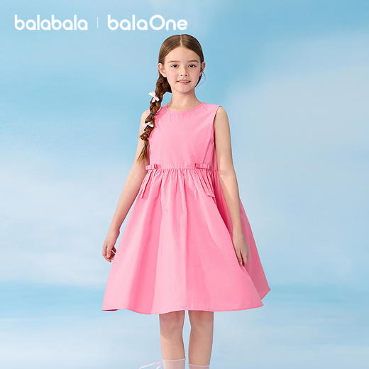 巴拉巴拉女童裙子儿童连衣裙2026新款夏装无袖背心裙纯棉公主甜美 商品图2