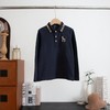 点此购买 120-170哈吉斯春秋季中大童横机翻领长袖POLO衫 gl 342533 商品缩略图3