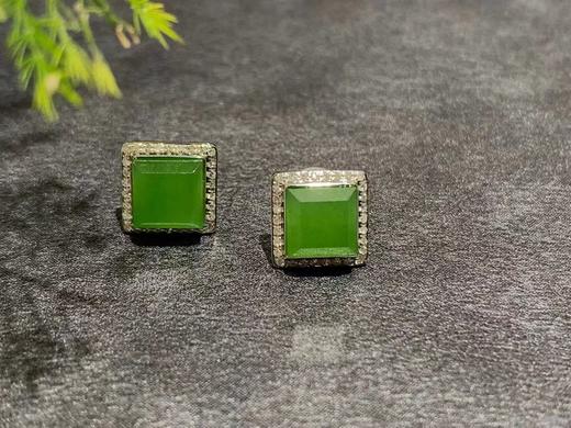 【御珠宫坊】金镶碧玉耳钉 商品图2