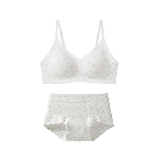 【MUBENMI少女内衣❤三阶田园碎花系列#6355（内衣+内裤套装）】塑型期，适合15-18岁，高中生专属Bra，全天自在穿😌拒绝闷汗、跑杯、勒痕，把云朵触感穿在身上，做自在少女 商品图9