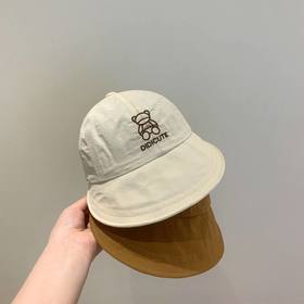 儿童防晒帽子宝宝夏季薄款遮阳渔夫帽男女童大檐速干帽出游遮阳帽